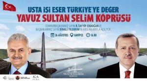 Yavuz Sultan Selim Köprüsü açılış posteri
