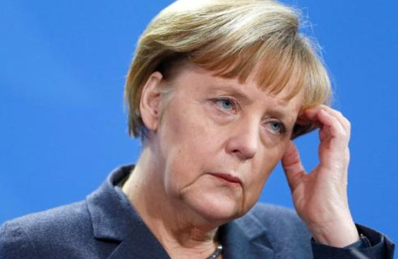 Merkel üzgün