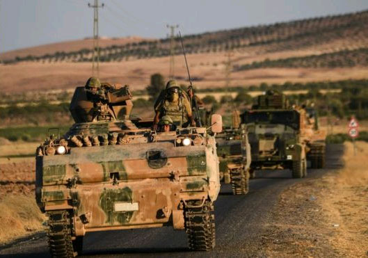 Türk tankları Suriye’nin Çobanbey ilçesinde