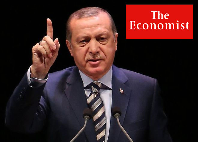 Economist Erdoğan'ın Irak ve Suriye politikalarını "Erdoğan'ın savaş oyunu" başlıklı bir yazıda ele aldı.