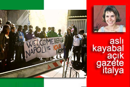Çocuklu 12 kadın sığınmacı Gorino’da protesto edildi
