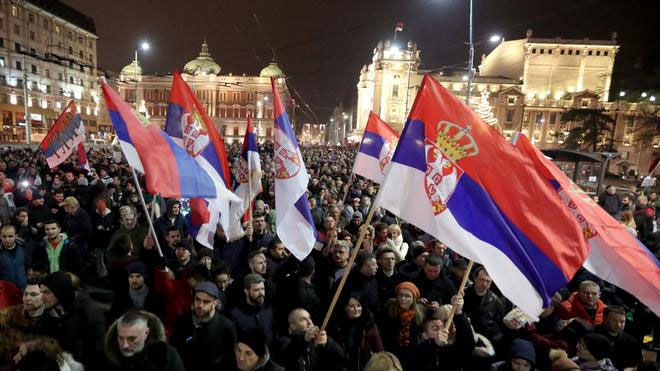 Sırbistan’da Cumhurbaşkanı karşıtı gösteriler dördüncü haftasında